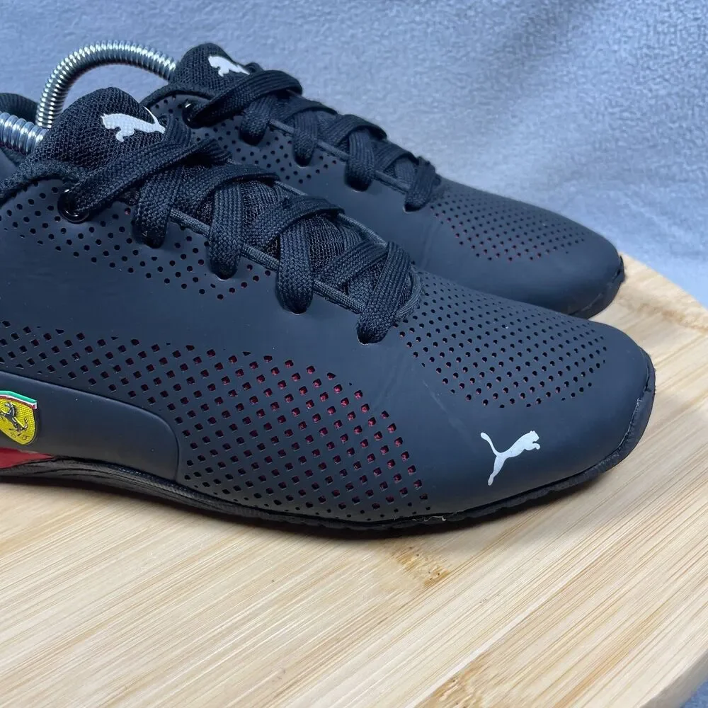 Puma Ferrari Drift Cat 5 Ultra Youth Size 5C Black Athletic Shoes Sneakers